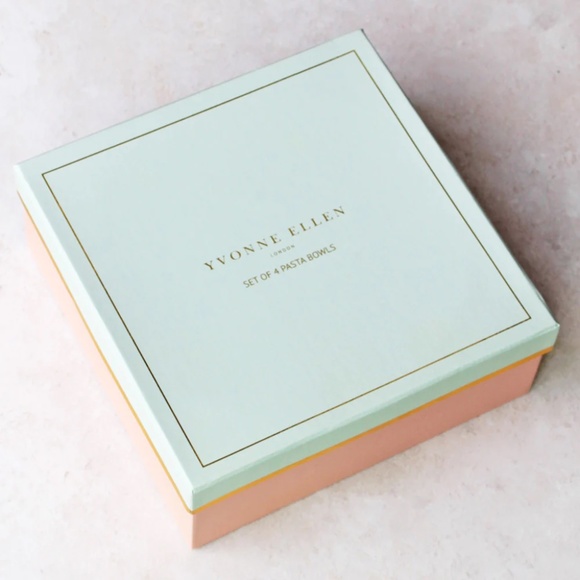 YVONNE ELLEN SLOGAN PASTA BOWLS (SET OF 4) - New in Box - Picture 6 of 6